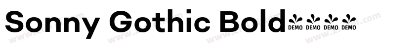 Sonny Gothic Bold字体转换